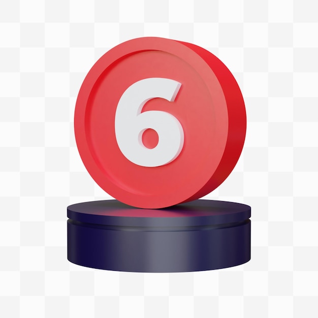 Número de 3D 6