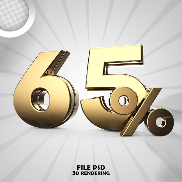número, 3d, oro, interpretación