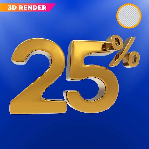 Número, 3d, oro, interpretación