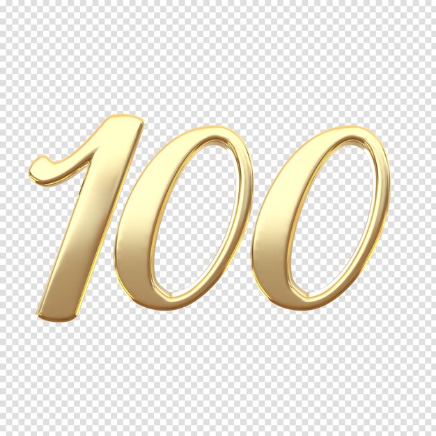 Número 3D Oro