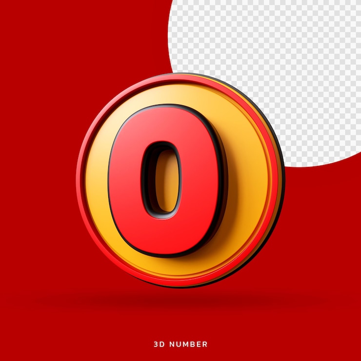 PSD número 3d premium ps