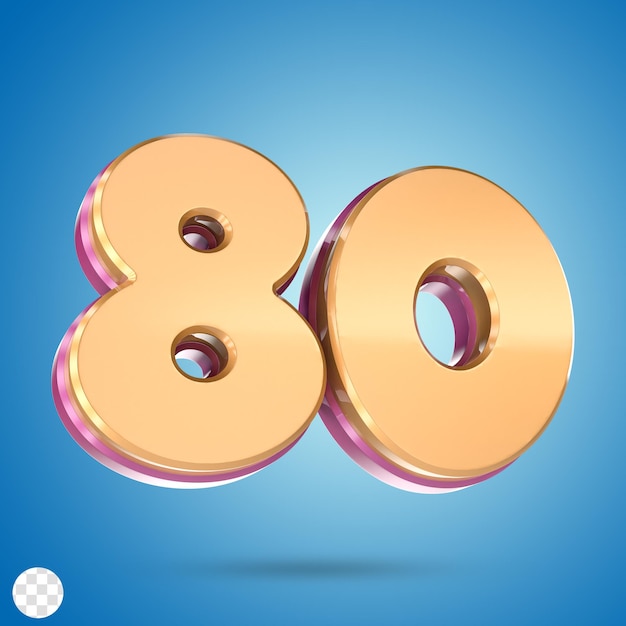 Número 3D Render