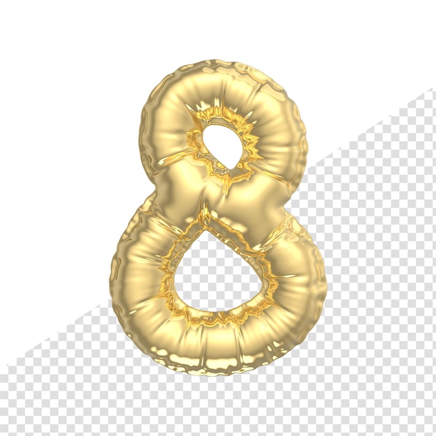 Numéro 3d Rendu Png Transparent