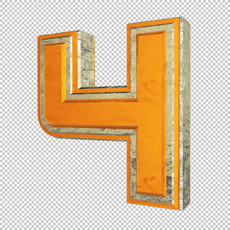 PSD número 4 3d render