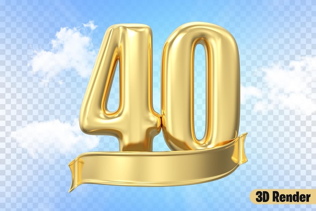 El número 40 es de oro.