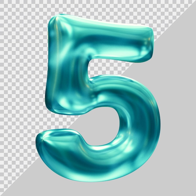 PSD numéro 5 avec un style moderne 3d