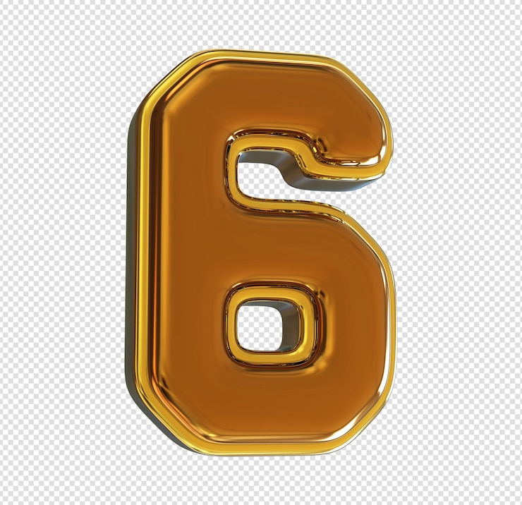 PSD número 6 3d render
