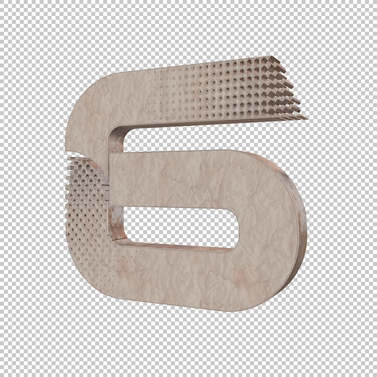 PSD número 6 3d render