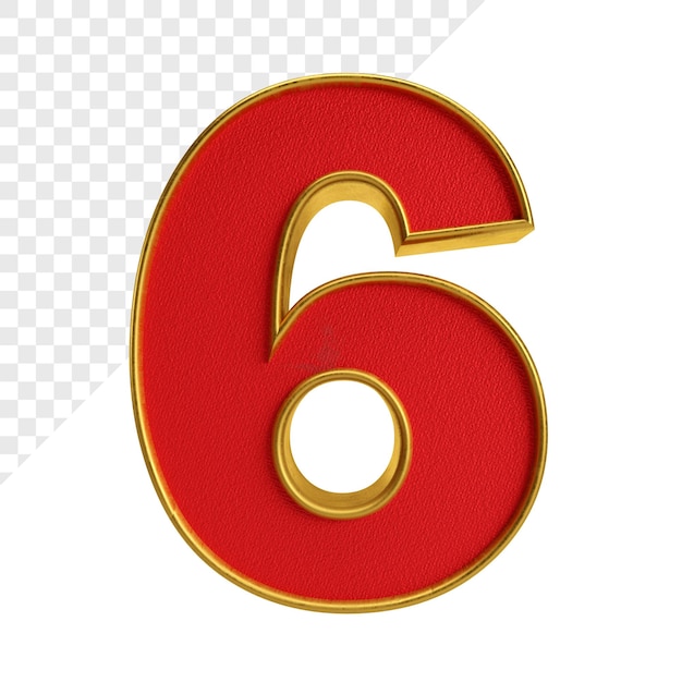 Numéro 6 transparent