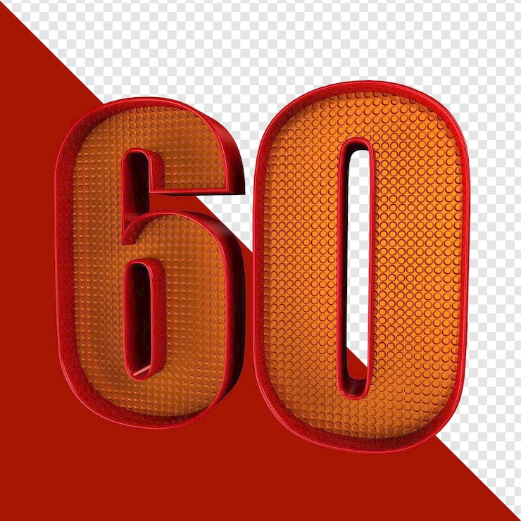 PSD número 60 rojo