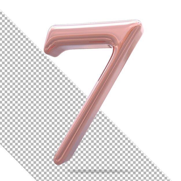 Numéro 7 ross or styles 3d
