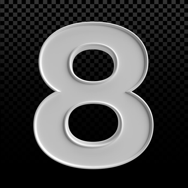 Número 8 3d