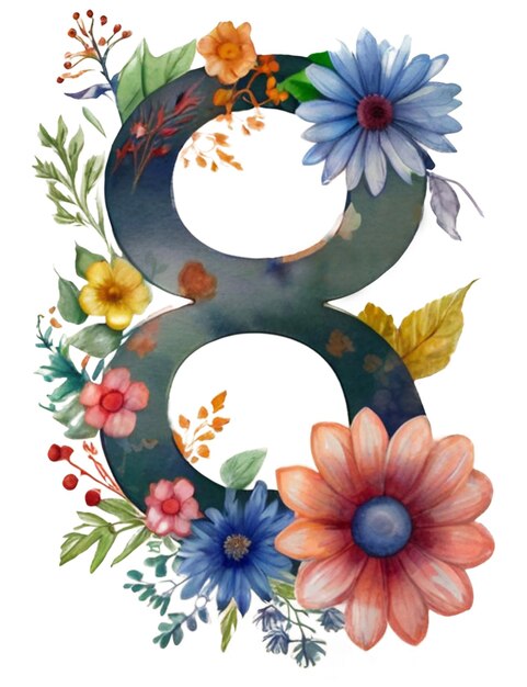 Numéro 8 Dans Les Fleurs