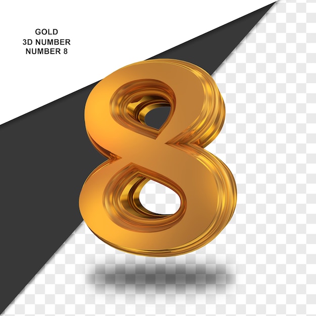 Numero 8 oro lusso