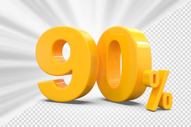 Numero 90 Per cento di sconto