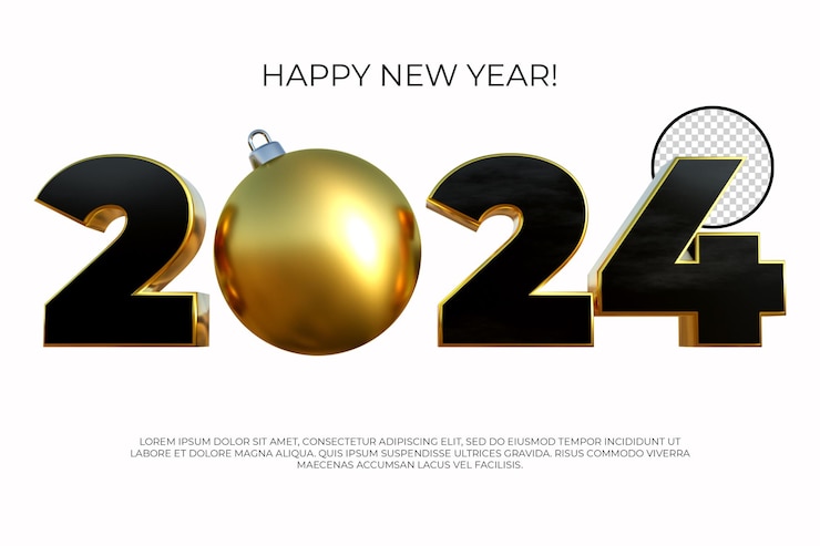 PSD numéro de l'année nouvelle 2024