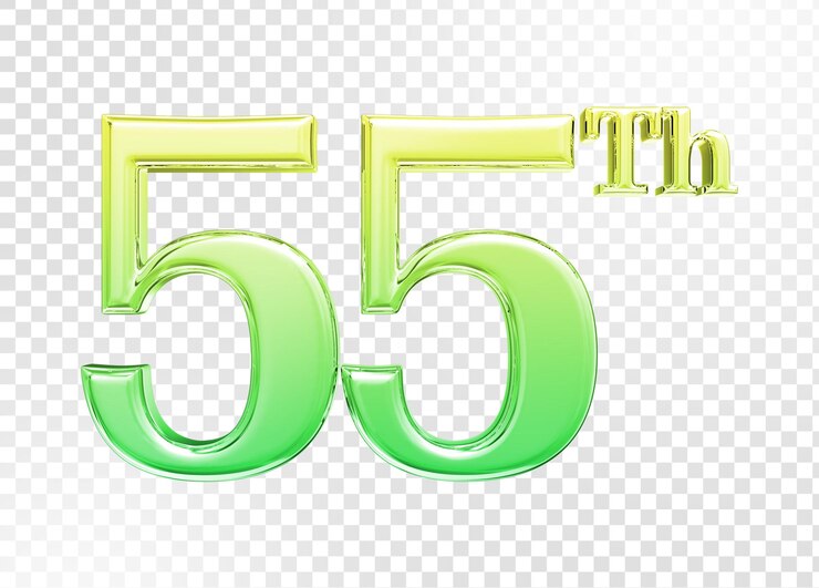 PSD numero anniversario 3d render