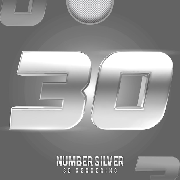 numero argento 30 banner