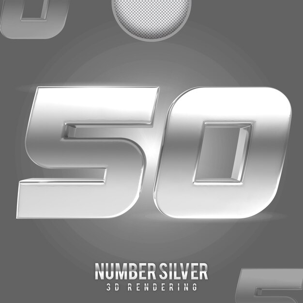 numero argento 50 banner