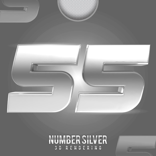 numero argento 55 banner