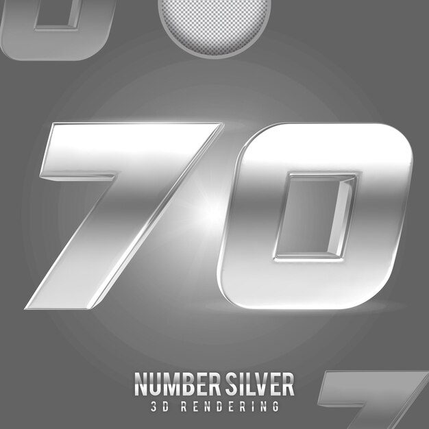 numero argento 70 banner