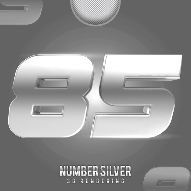 numero argento 85 banner