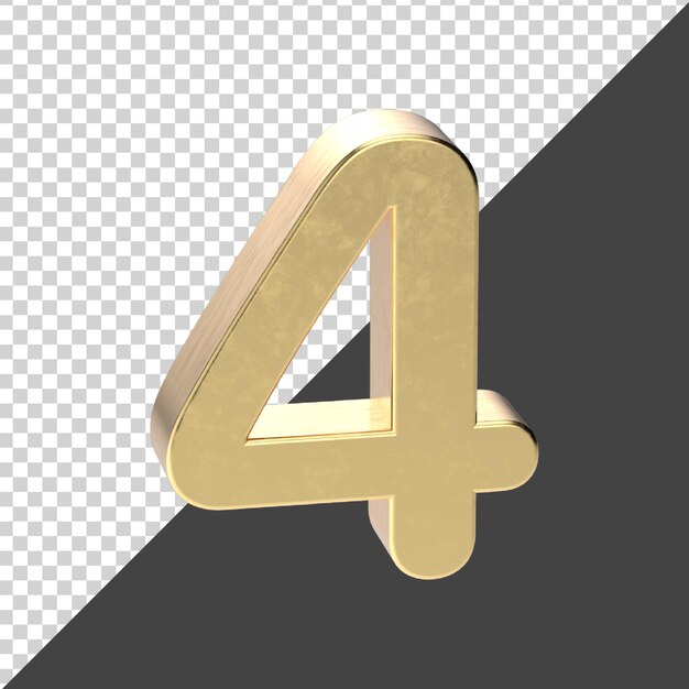 numero aureo 4 rendering 3d