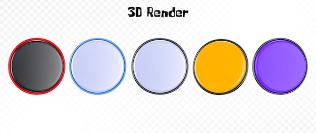 Numéro Ballon 3D RenderingIcon d'étiquette de prix illustration de rendu 3D isolée