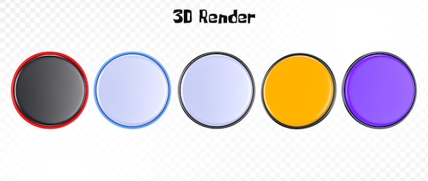 Numéro Ballon 3d Renderingicon D'étiquette De Prix Illustration De Rendu 3d Isolée