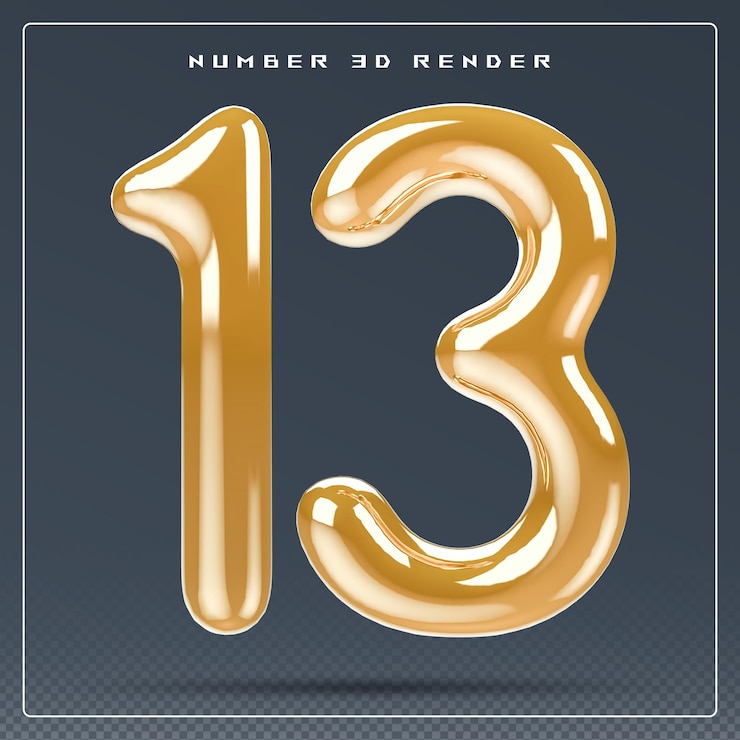 PSD numero d'oro 3d 13