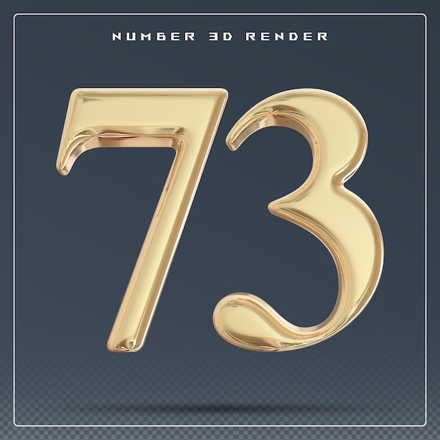 Numero d'oro 3D 73