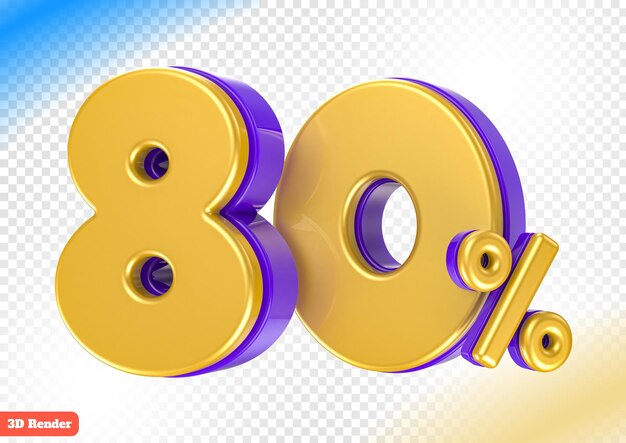 Numero d'oro 3D 80% di sconto sul rendering