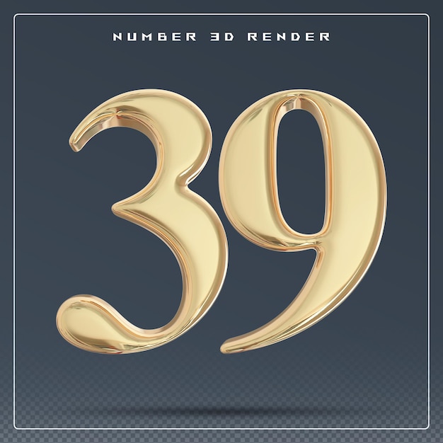 Numero d'oro 3D 39