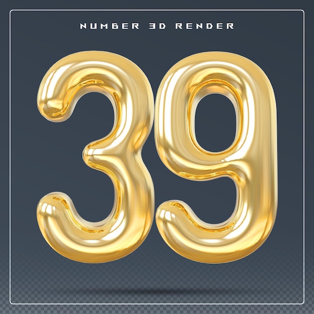 Numero d'oro 3D 39