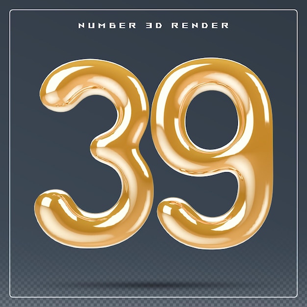 Numero d'oro 3D 39
