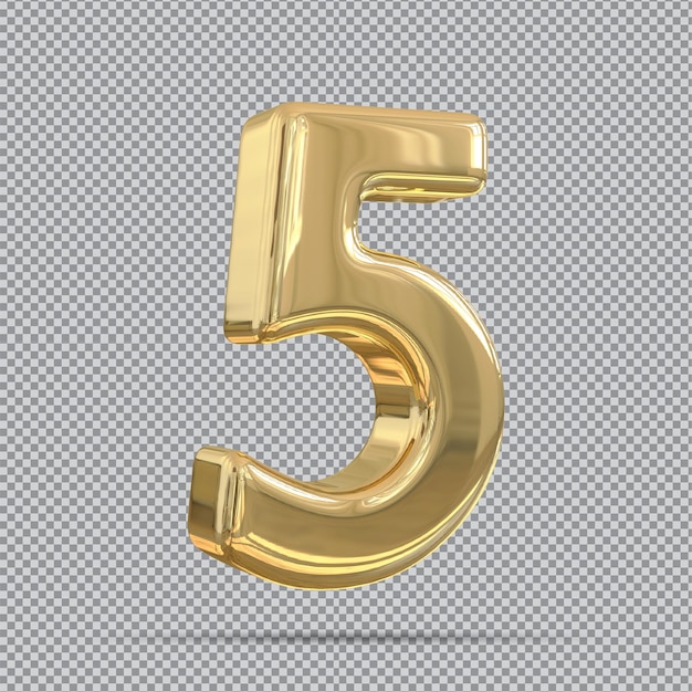 Numero d'oro 5 3D Render