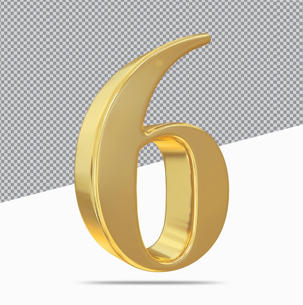 Numero d'oro 6 3D