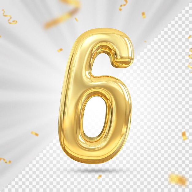 Numero d'oro 6 lusso 3d