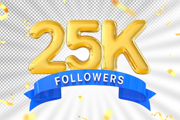 Numero d'oro di 25k follower