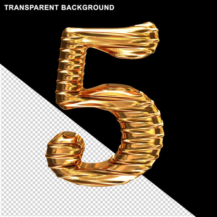 PSD numero d'oro scanalato 5