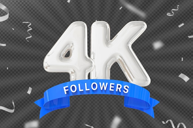 Número de 4k seguidores