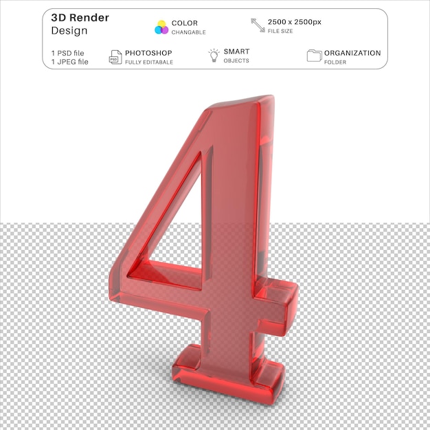 PSD número de projeto de modelagem 3d psd