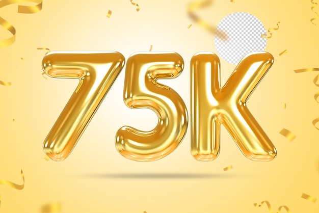 Numero del fumetto di 75.000 follower