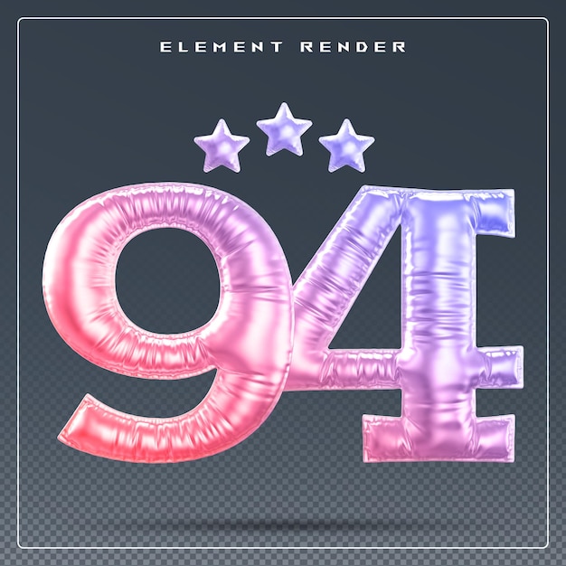 Numero di gradiente dell'anniversario dell'anno 94