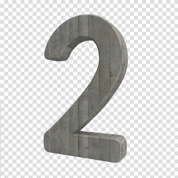 numero di legno 2