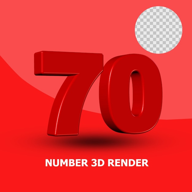 NUMERO DI RENDER 3D
