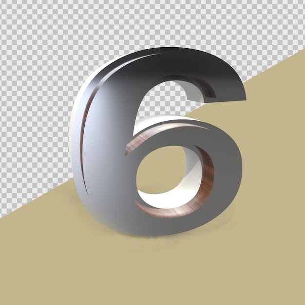 Numero di rendering 3D Grey006