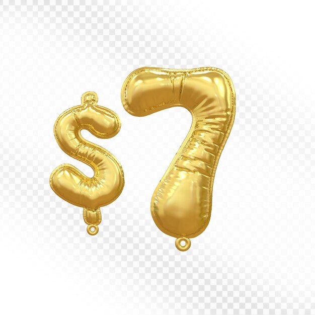 Número de dólar del globo de oro