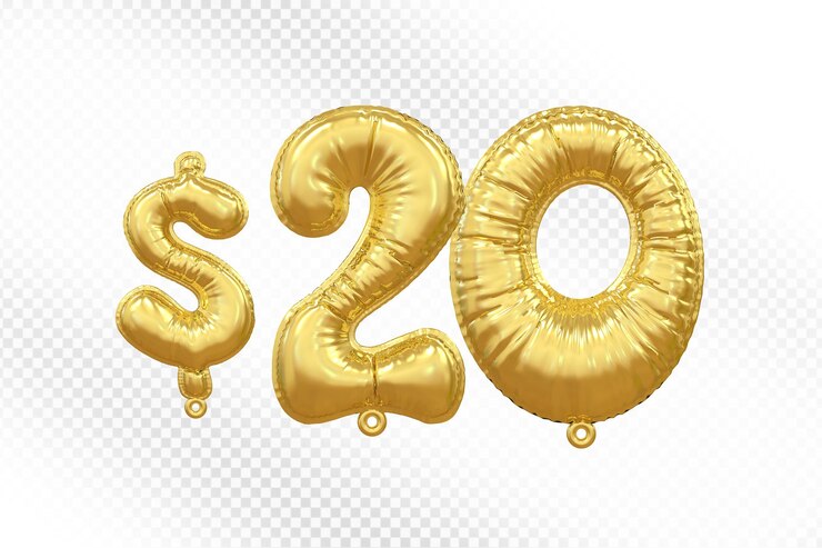 PSD número de dólar del globo de oro