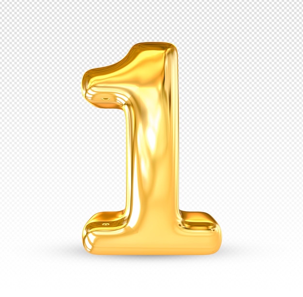 Numéro d'or 1 luxe 3d